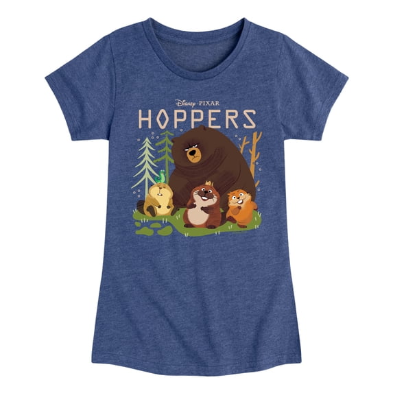 Hoppers - Animal Group Fitted Short Sleeve Graphic T-Shirt