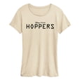 thumbnail image 1 of Hoppers - Black Logo Women's Short Sleeve Graphic T-Shirt, 1 of 4