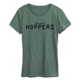thumbnail image 1 of Hoppers - Black Logo Women's Short Sleeve Graphic T-Shirt, 1 of 4
