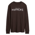 thumbnail image 1 of Hoppers - Logo White Men's Long Sleeve Graphic T-Shirt, 1 of 3