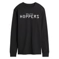 thumbnail image 1 of Hoppers - Logo White Men's Long Sleeve Graphic T-Shirt, 1 of 3