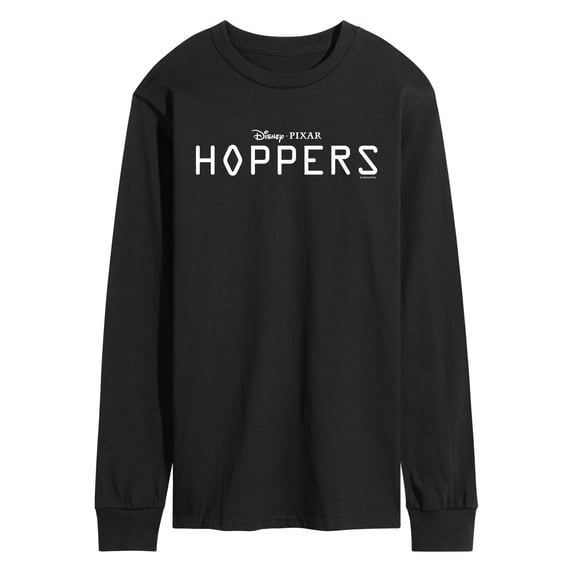 Hoppers - Logo White Men's Long Sleeve Graphic T-Shirt