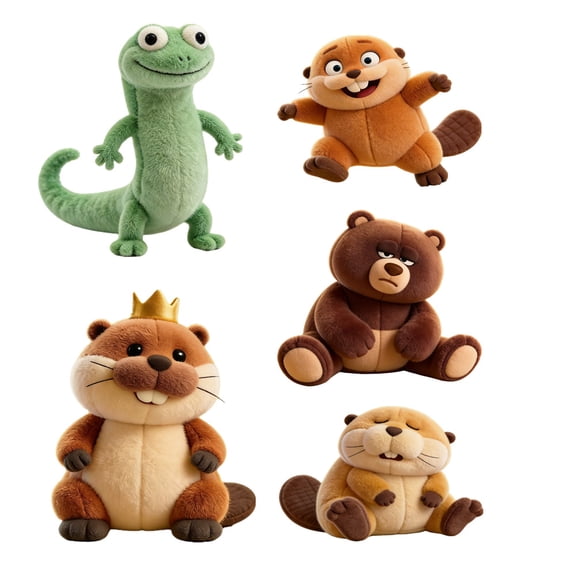 Hoppers Plush - 9.8in Tom Lizard Plush Soft Toy for Movie Fans, Hoppers Stuffed Animals, Hoppers Plush Toy, Tom Lizard Plushies, Inspired by The Hoppers Movie