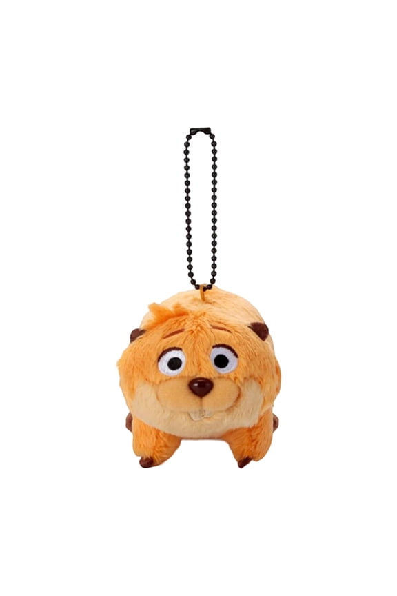 Hoppers Plush Keychain, Adorable Beaver Bag Charms, Soft Stuffed Animal Keyrings for Backpacks, Totes, and Party Favors, Cute Woodland Creature Accessories by JEWLALO