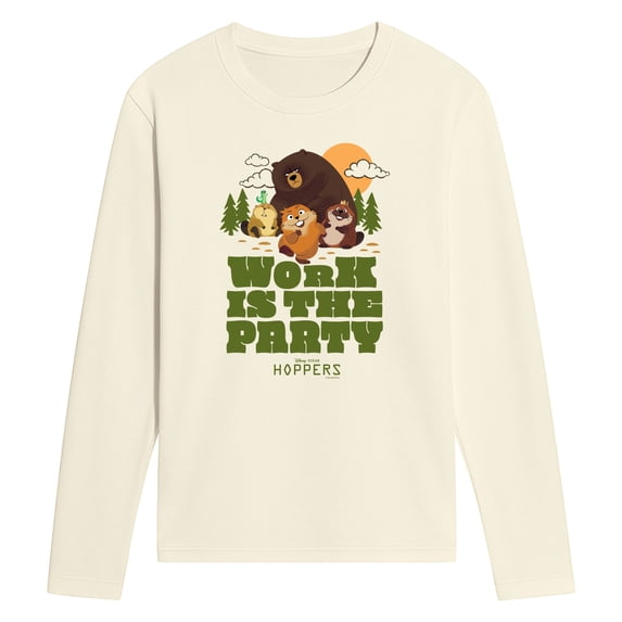 Hoppers - Work Is The Party Men's Long Sleeve Graphic T-Shirt