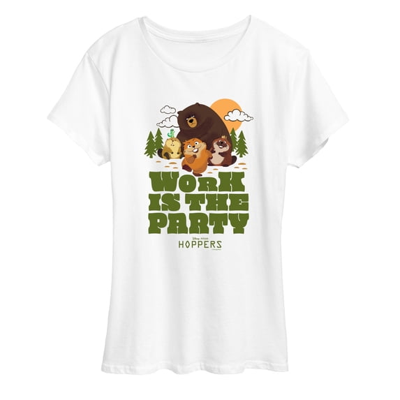 Hoppers - Work Is The Party - Women's Short Sleeve Graphic T-Shirt