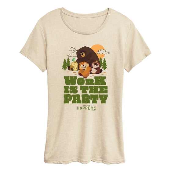 Hoppers - Work Is The Party - Women's Short Sleeve Graphic T-Shirt