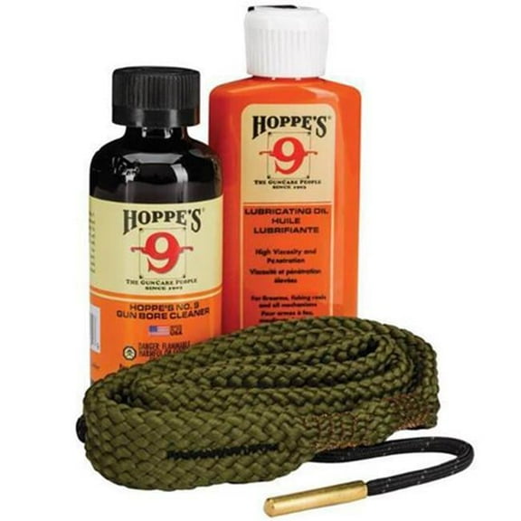 Hoppes 9 mm 38 Caliber Pistol Cleaning Kit, Clam