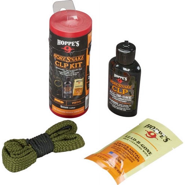 Hoppe's Boresnake CLP Cleaning Kit 9mm
