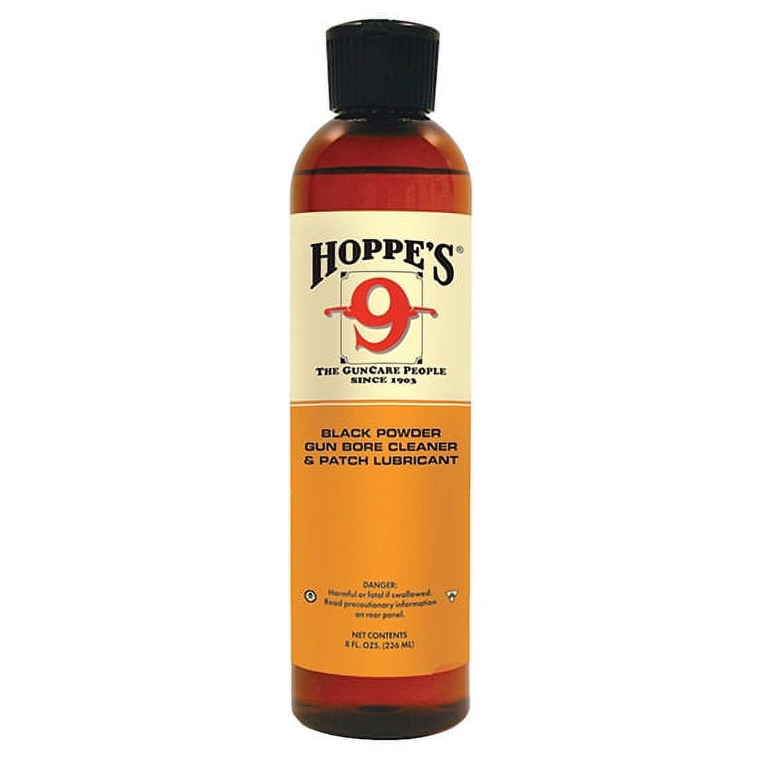 Hoppes No. 9 Black Powder Gun Bore Cleaner and Patch Lubricant, 8 oz