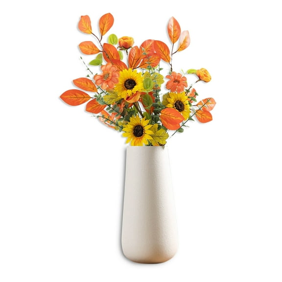 Hoppin Gee Artificial Flowers,Sunflower Eucalyptus Leaf Mixed Flower Bouquet ,Baby Shower, Home Decoration