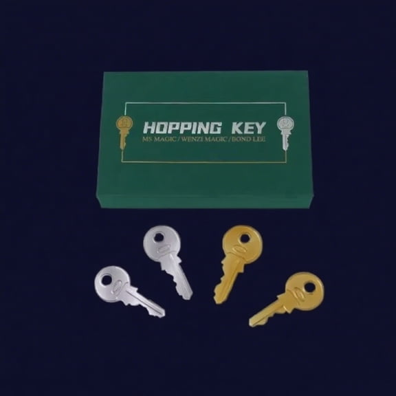 Hopping Key by Bond Lee Magic Tricks Close up Golden and Silver Key Vanish Appearing Color Change Transpositions Illusions Props