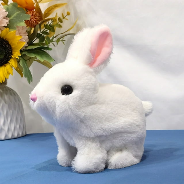 Hopping Rabbit Interactive Electronic Pet Plush Bunny Toy with Sounds