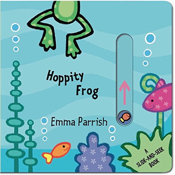 Pre-Owned Hoppity Frog A Slide and Seek Book by Emma Parrish (Board Book)