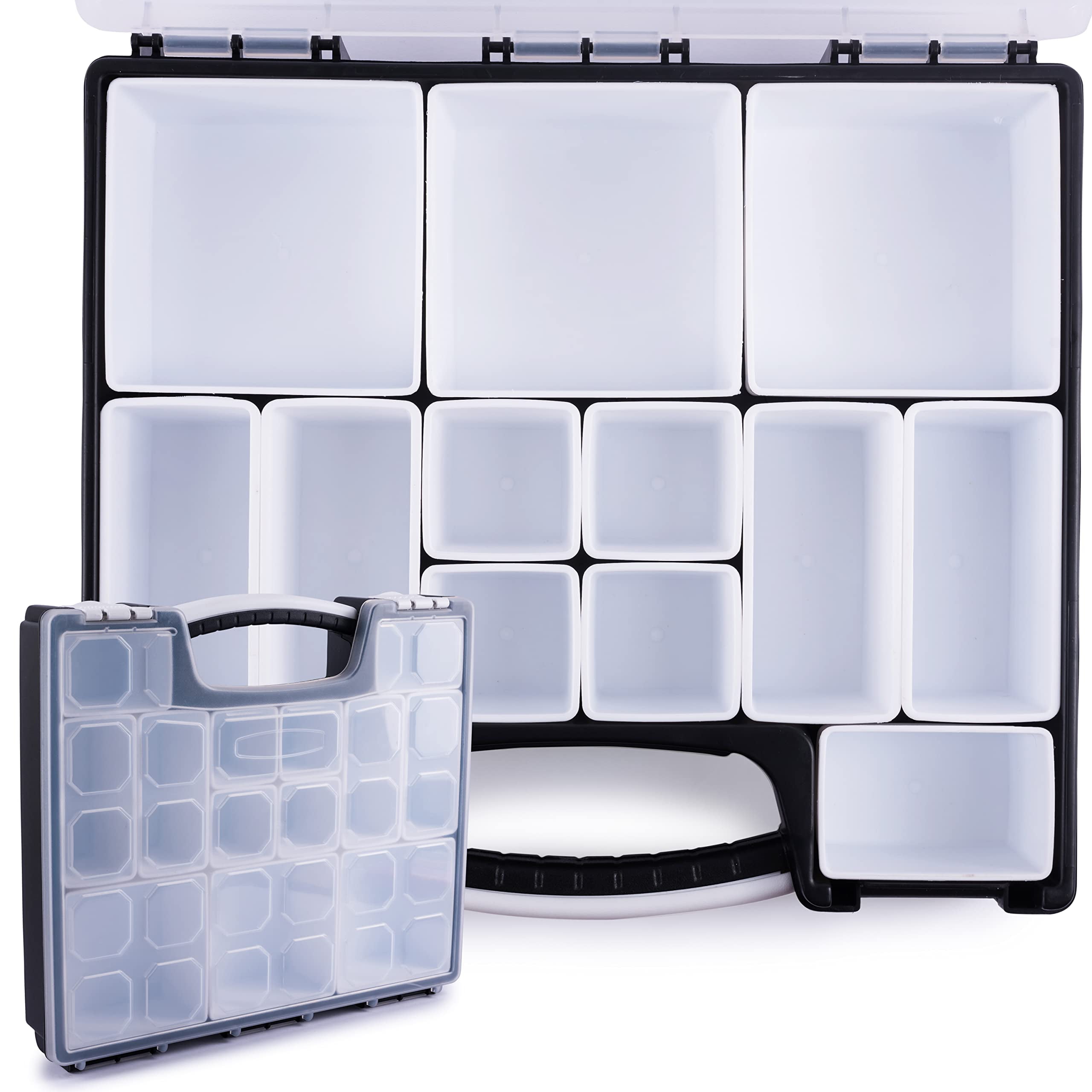 Hoppler Organizer For Wax Seal Kit Tools, Craft Supplies, Beads, Bolts, Screws, Fishing Tackle, And More.  Great Hardware Organizer For Bead Storage And Wax Sealing Supplies To Help Stay Creative.