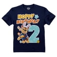 thumbnail image 1 of Hoppy 2nd Birthday Paw Patrol Chase Toddler Boys' Easter Bunny Kids T-Shirt Toddler Kids T-Shirt 2T Navy, 1 of 4