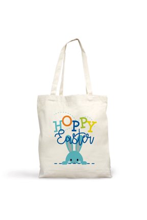 Hoppy Easter Blue Tote Bag