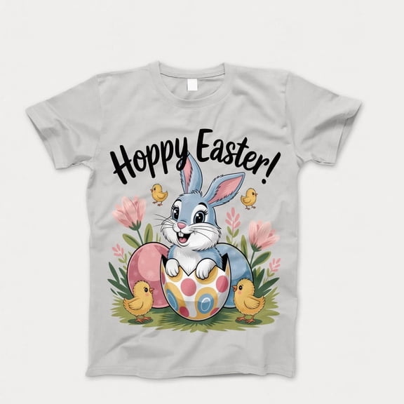 Hoppy Easter Bunny & Chicks T-Shirt – Cute Spring Egg Hunt Graphic Tee for Men & Women