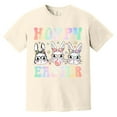 thumbnail image 1 of Hoppy Easter Funny Bunny Pun Holiday Animal Graphic Comfort Color T-Shirt, 1 of 4