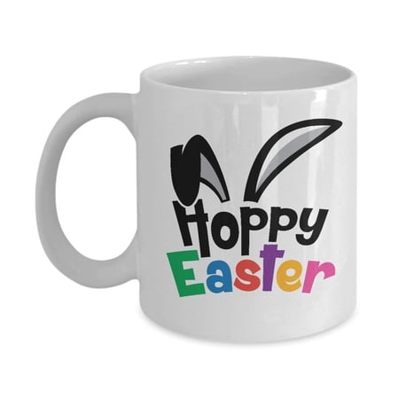 Hoppy Easter Rabbit Bunny Ears Ceramic Coffee & Tea Gift Mug