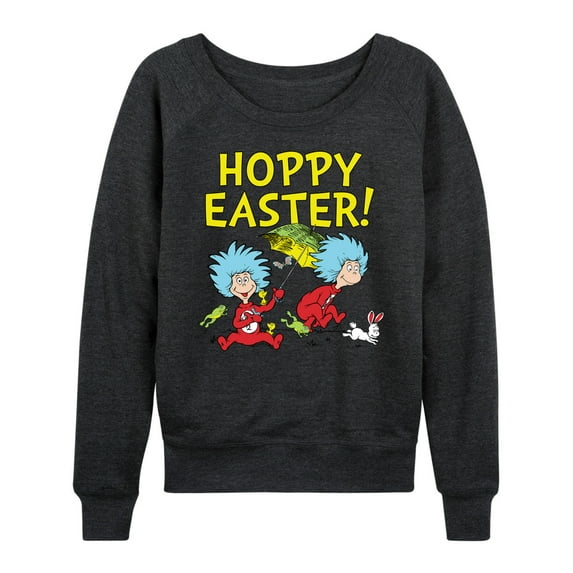 The Cat in the Hat - Hoppy Easter - Women's Lightweight French Terry Long Sleeve Shirt