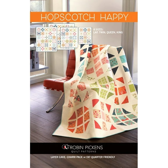 Hopscotch Happy Quilt Pattern by Robin Pickens