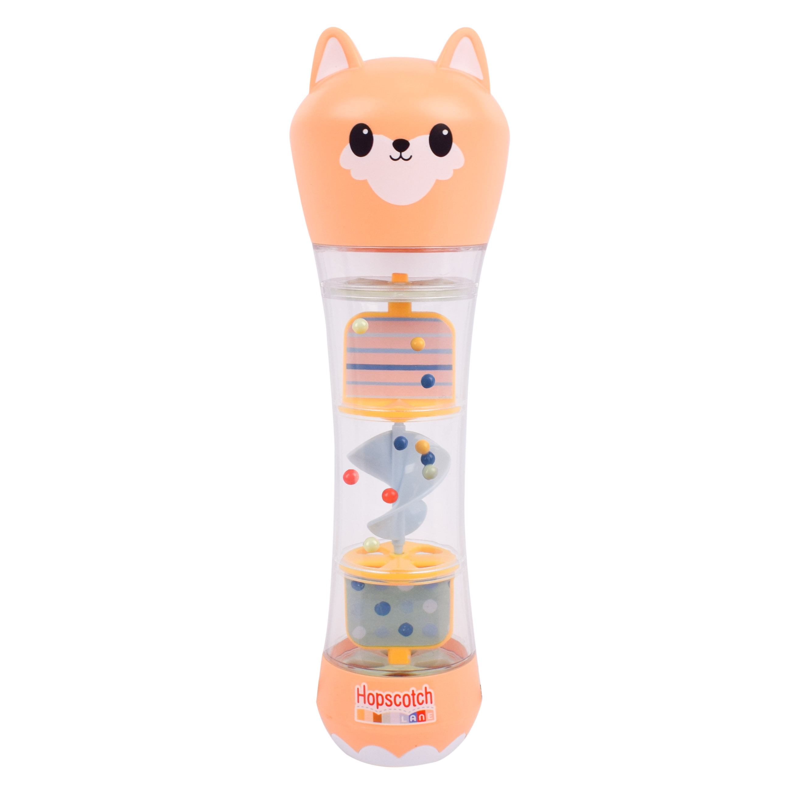 Hopscotch Lane Fox Rainstick Rattle Light up Sensory Shaker Toy for