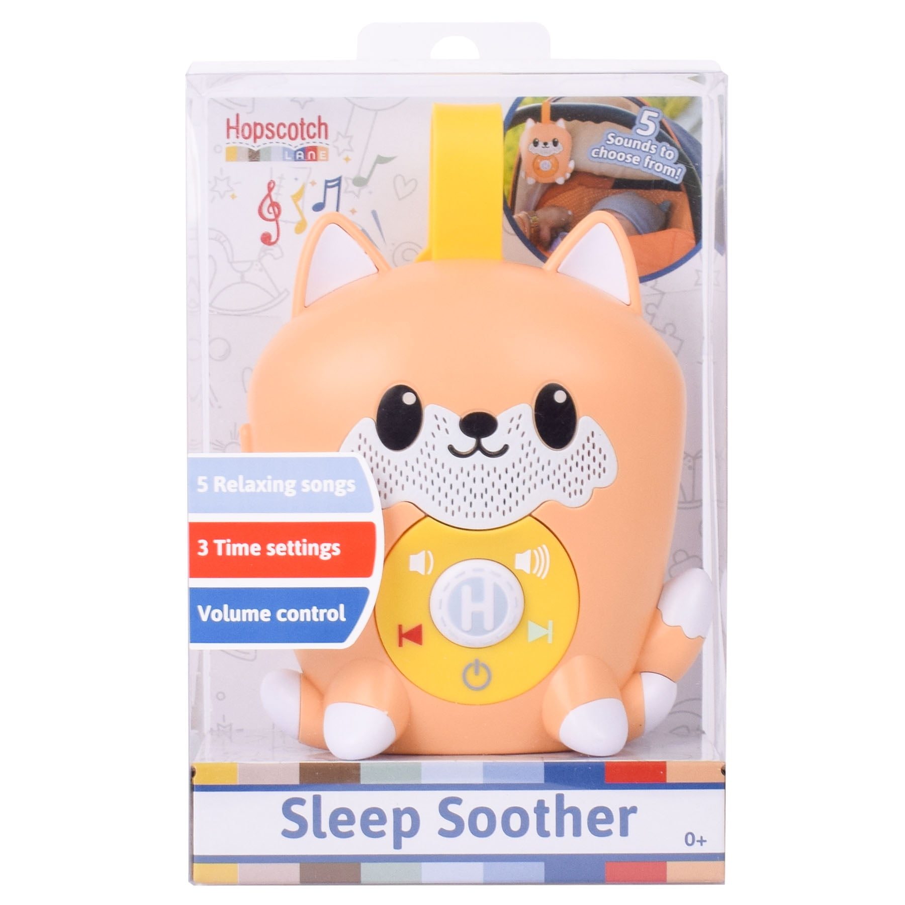 Hopscotch Lane Fox Soother, Orange - Baby and Toddler 0 Months+, Unisex