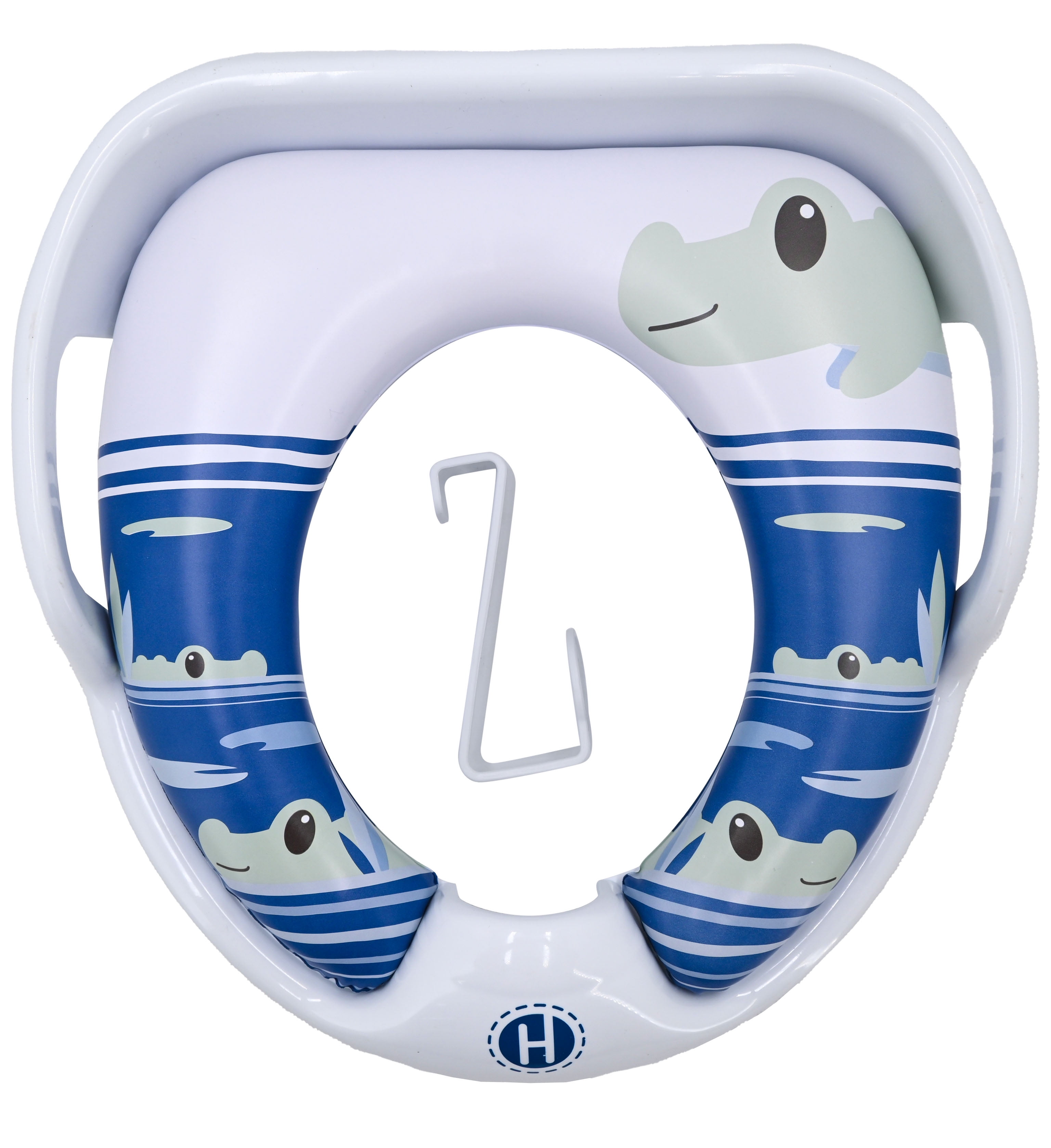 Hopscotch Lane Gator Soft Potty Training Seat with Storage Hook & Handles, Toddlers Ages 12+ Months