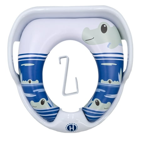 Hopscotch Lane Gator Soft Potty Training Seat with Storage Hook & Handles, Toddlers Ages 12+ Months