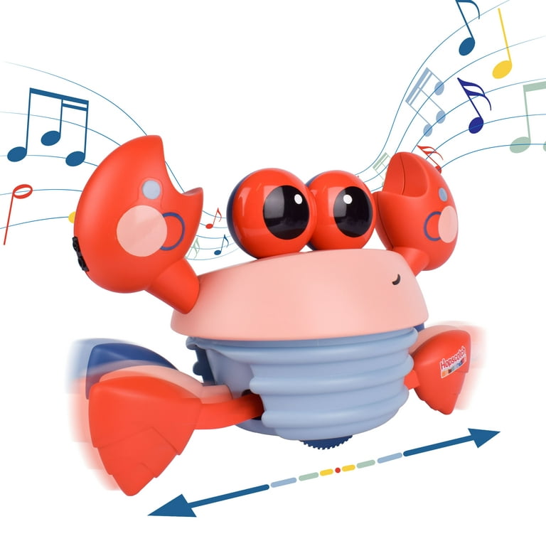 Hopscotch Lane Musical Crawling Crab, Red Dancing Toy, Babies and Toddlers,  Unisex, Ages 6+ Months
