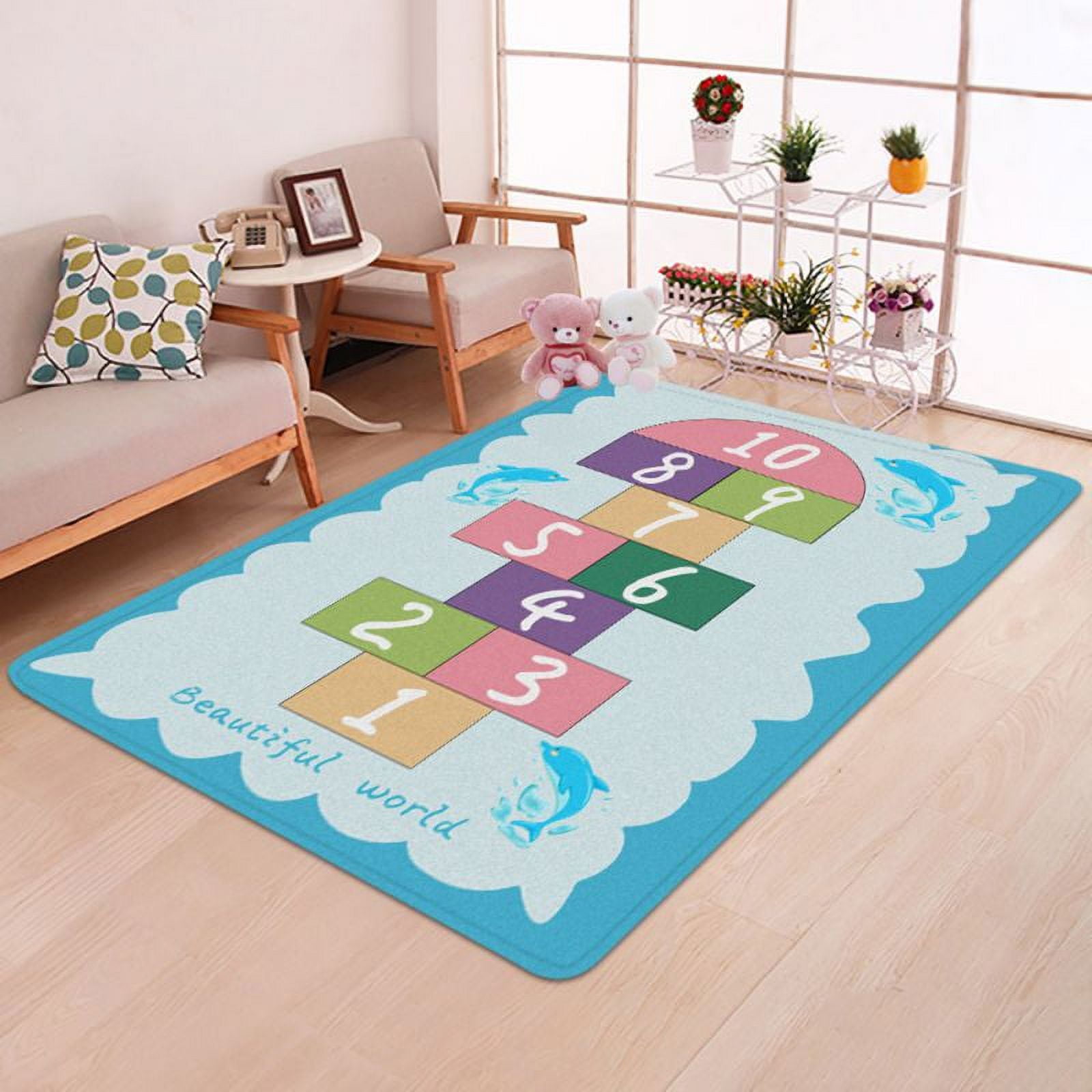 Pjtewawe Carpet Fun Letter Printed Door Mat Anti Slip Anti Door Carpet For  Entrance Front Door Outdoor Entrance Porch Mat With Anti Slip Polyester Fun