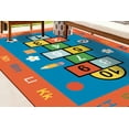 thumbnail image 1 of Hopscotch Rugs, Alphabet Rugs, Kids Rug, Non Slip Rug, Cool Rug, Area Rug, 3D Printed Rug, Non-Slip Carpet, Saloon Rug, Bedroom Soft Rug, 5.2'x7.5' - 160x230 cm, 1 of 8