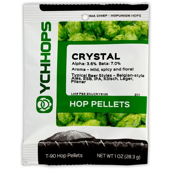 YCH Hops Crystal Hop Pellets 1 oz