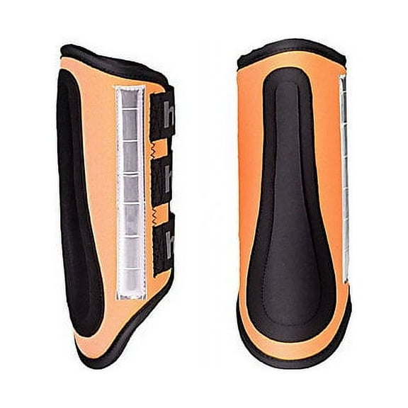 HorZe Reflective Boots L Orange