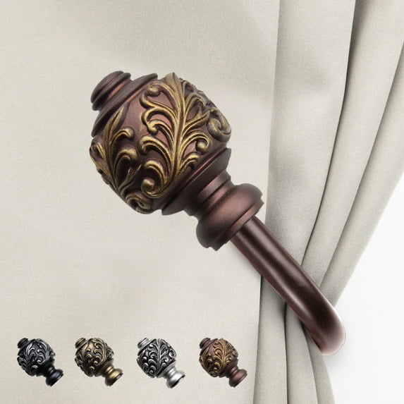 Horace Curtain Rod Holdback - Cocoa,(5709-037)