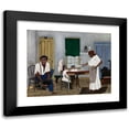 thumbnail image 1 of Horace Pippin 14x12 Black Modern Framed Museum Art Print Titled - Sunday Morning Breakfast (1943), 1 of 5