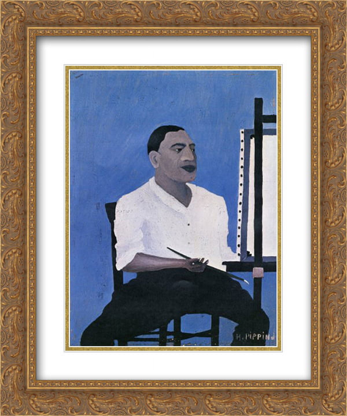 Horace Pippin 2x Matted 20x24 Gold Ornate Framed Art Print 'Self ...