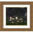 thumbnail image 1 of Horace Pippin 2x Matted 24x20 Gold Ornate Framed Art Print 'Holy Mountain III', 1 of 2