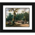 thumbnail image 1 of Horace Vernet 18x15 Black Ornate Wood Framed Double Matted Museum Art Print Titled - Louis Xvi's Last Hunt, at Fontainebleau (1827), 1 of 5