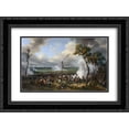 thumbnail image 1 of Horace Vernet 2x Matted 24x18 Black Ornate Framed Art Print 'The Battle of Hanau', 1 of 2
