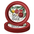 thumbnail image 1 of Horaldaily 24Pcs Christmas Paper Plates, Christmas AFN1Trees Ball Ornaments Plates for Party Birthday Holiday Dinner Event Disposable Tableware Supplies Decor, 9lnch, 1 of 3