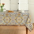thumbnail image 1 of Horaldaily Boho Bohemia Style Tablecloth 60x84 Inch Rectangular, Vintage Country Rustic Farmhouse Magical Fall Orange Washable Seasonal Table Cover for Party Picnic Dinner Decor, 1 of 6