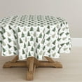 thumbnail image 1 of Horaldaily Christmas Tablecloth 60×60 Inch Round, Christmas Pine Tree Green Washable Table Cover for Party Picnic Dinner Decor, 1 of 6