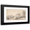 thumbnail image 1 of Horatius de Hooch 18x12 Black Modern Framed Museum Art Print Titled - View of Bomarzo (17th Century), 1 of 5