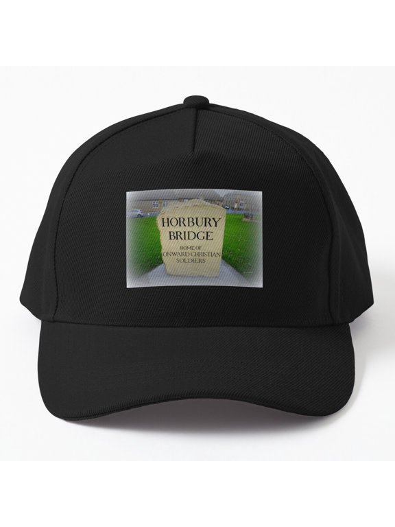 Horbury Bridge Baseball Hat, Historic Location Statement Graphic Design, Classic Cap