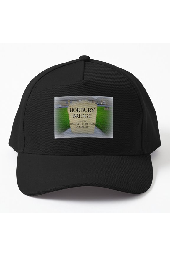 Horbury Bridge Baseball Hat, Historic Location Statement Graphic Design, Classic Cap