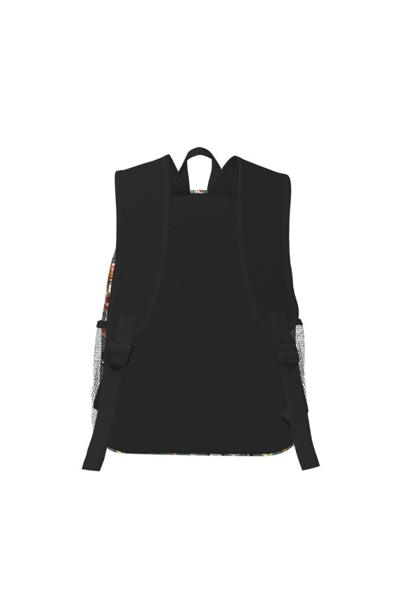 Alcohol Bottles Print Casual Backpack for School Work Travel Hiking with Laptop Compartment and Side Pockets Lightweight Design