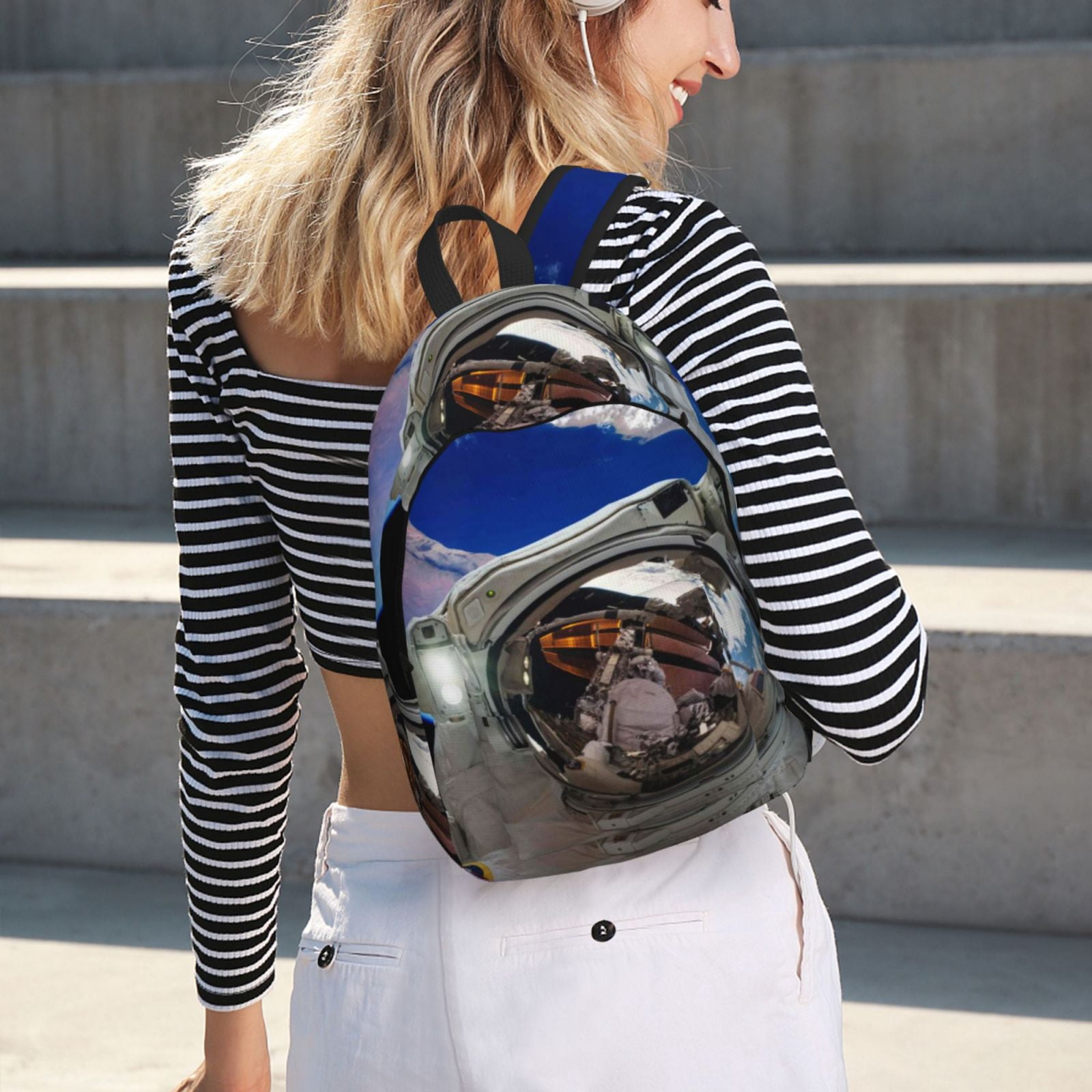 Horeoi Astronaut in Outer Space for Canvas Backpack for School Outdoor ...