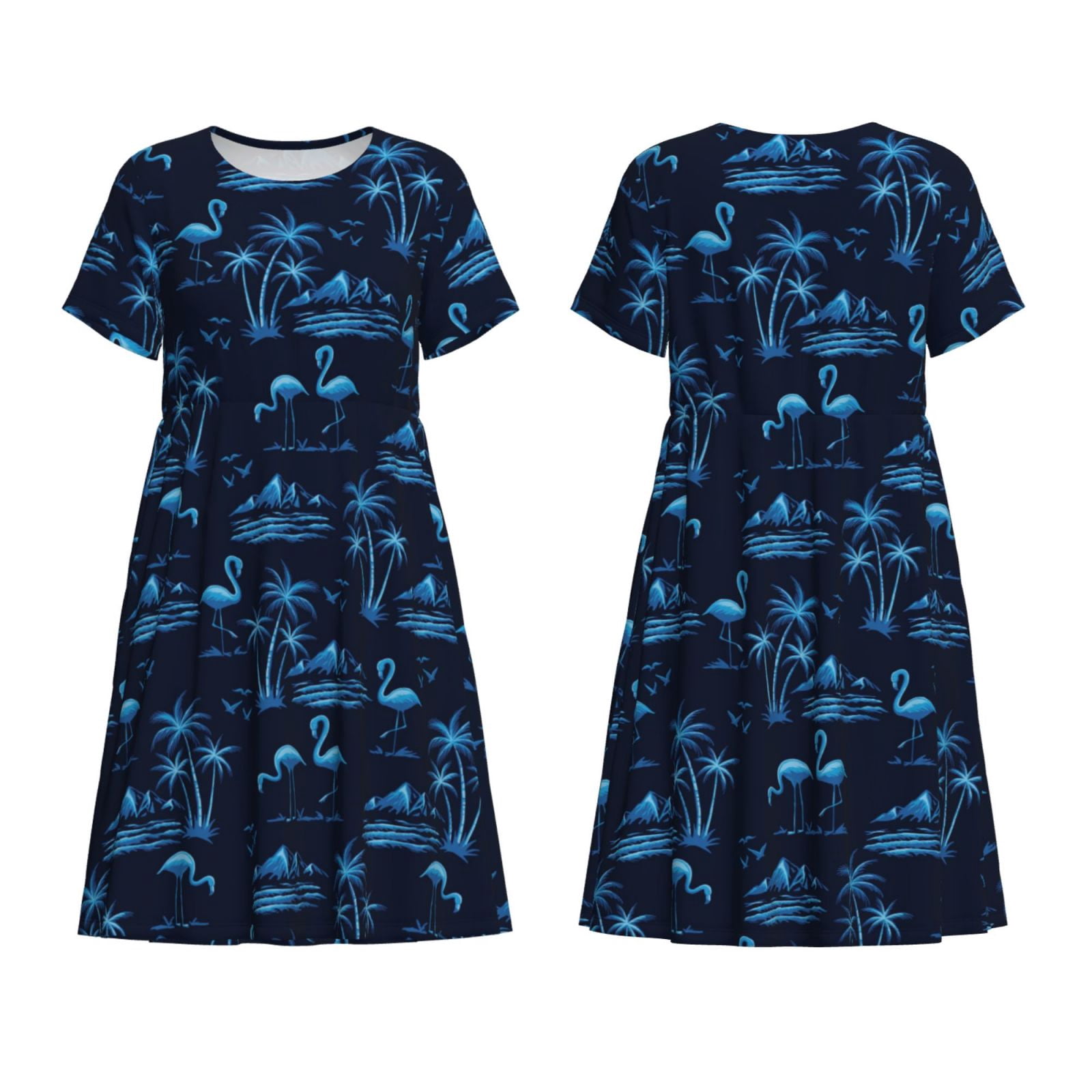 blue flamingo dress Elegant Blue Knit Dress with Open Back  Flamingo Fashion